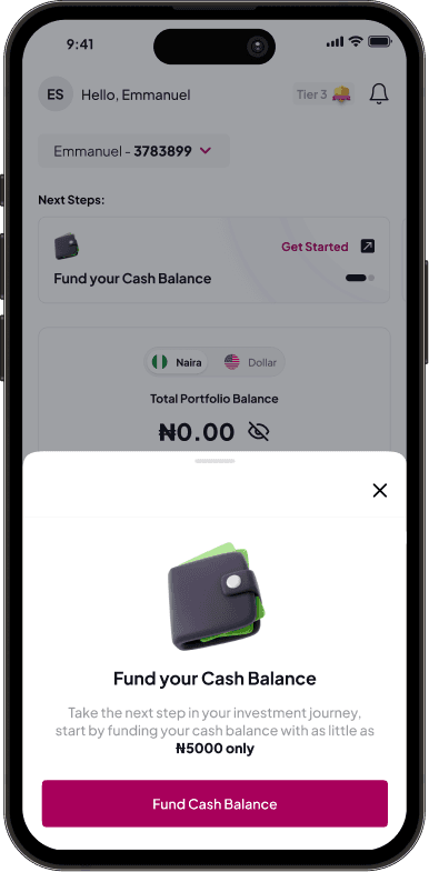Wallet funding journey screen 2