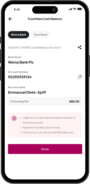 Wallet funding journey screen 3