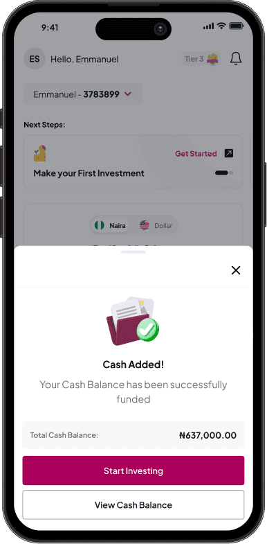 Wallet funding journey screen 4