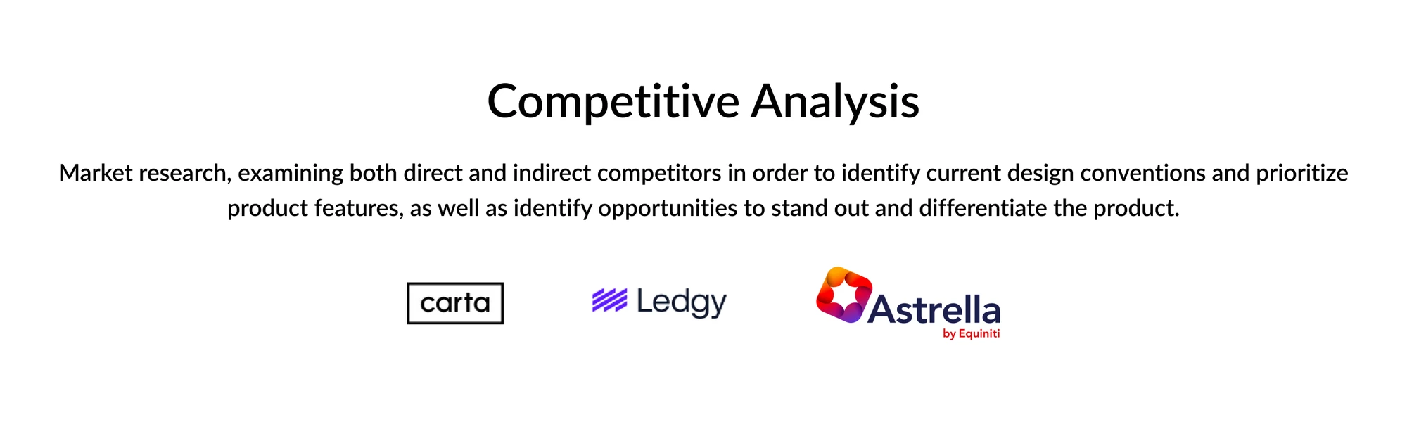 CapTable competitive analysis screens