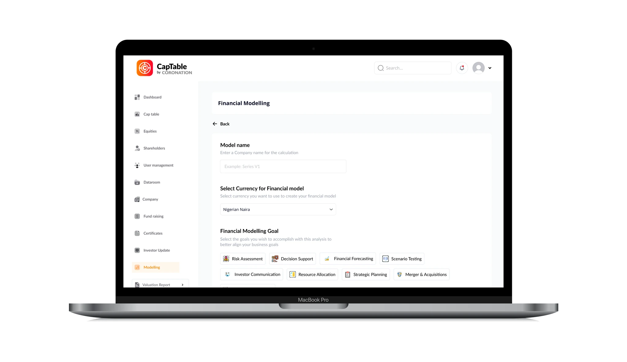 CapTable usability testing design 2